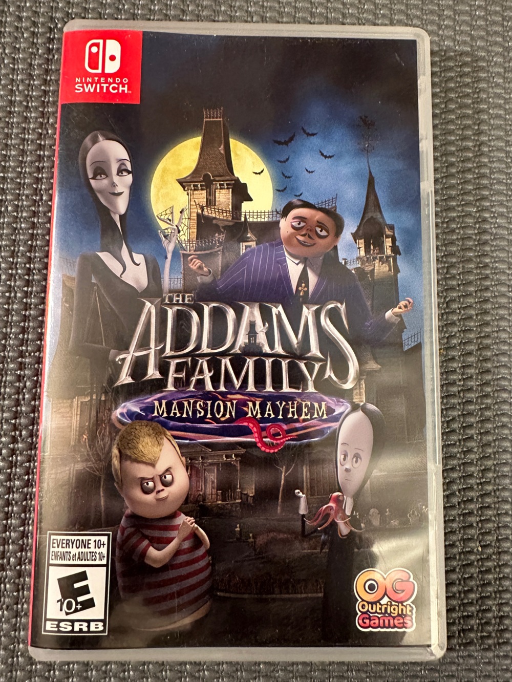 Nintendo switch - The Addams Family: Mansion Mayhem game with case